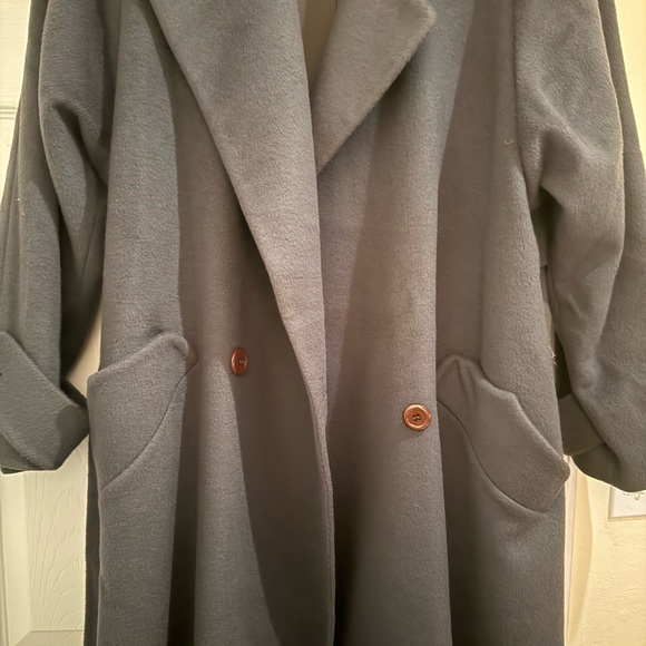 Vintage 100% Wool John Weitz Dark Green Women's Coat - Picture 12 of 16